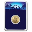 2023 1/10 oz American Gold Eagle - w/Starry Night Nativity Card