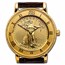 2023 1/10 oz Gold American Eagle Leather Band Watch w/ Diamonds