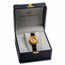 2023 1/10 oz Gold American Eagle Leather Band Watch w/ Diamonds