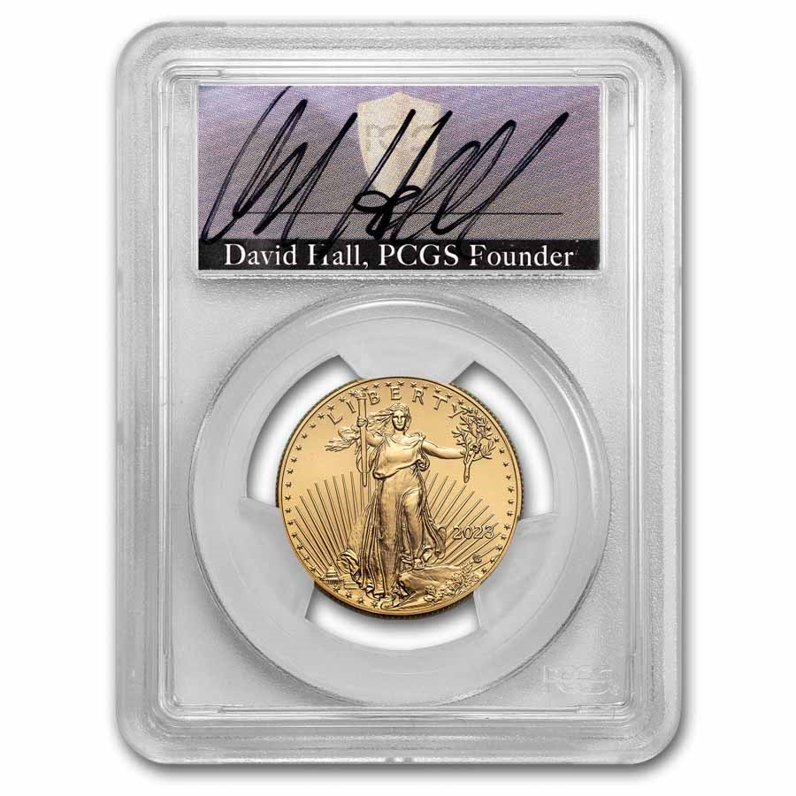 2023 1/2 oz American Gold Eagle MS-70 PCGS (FDI, Hall)