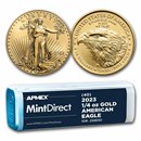 2023 1/4 oz American Gold Eagles (40-Coin MintDirect® Tube)