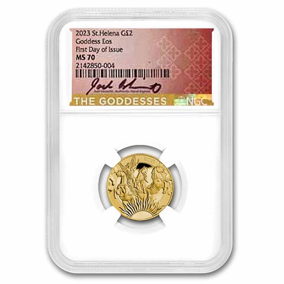 2023 1/4 oz Gold Goddesses: Eos and the Horses MS-70 NGC (FDI) 2023 1/4 oz Gold Goddesses: Eos and the Horses MS-70 NGC (FDI)