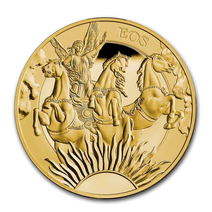 2023 1/4 oz Gold Goddesses: Eos and the Horses (w/ Box & COA)