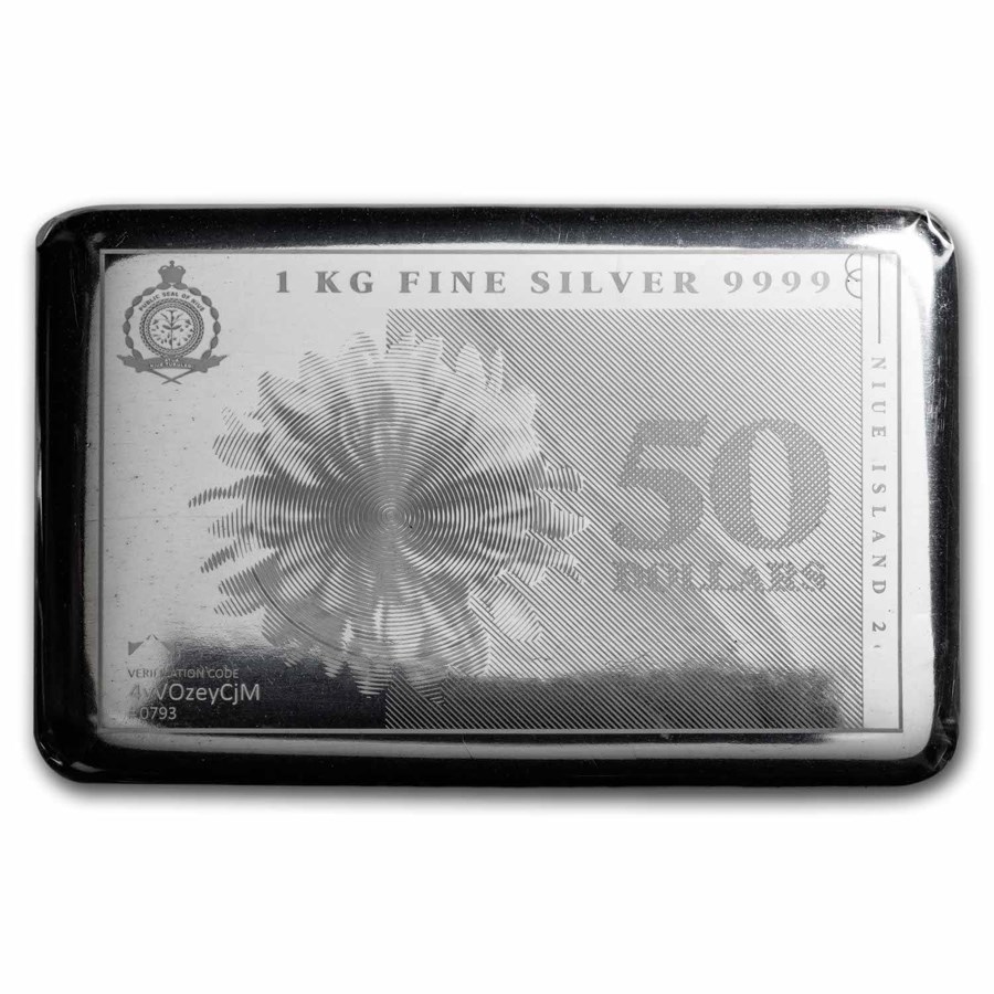 2023 1 Kilo Silver Note Coin Bar - Pressburg Mint (Flower)