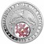2023 1 oz Ag Treasures of the U.S. New York Garnet (Colorized)