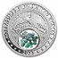 2023 1 oz Ag Treasures of the U.S. North Carolina Emerald (Color)