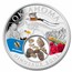2023 1 oz Ag Treasures of the U.S. Oklahoma Dinosaur Bone (Color)