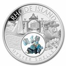2023 1 oz Ag Treasures of the U.S. Rhode Island Oyster Shells