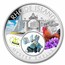2023 1 oz Ag Treasures Rhode Island Oyster Shells (Colorized)