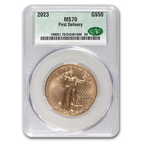 2023 1 oz American Gold Eagle MS-70 CAC (First Delivery) 2023 1 oz American Gold Eagle MS-70 CAC (First Delivery)
