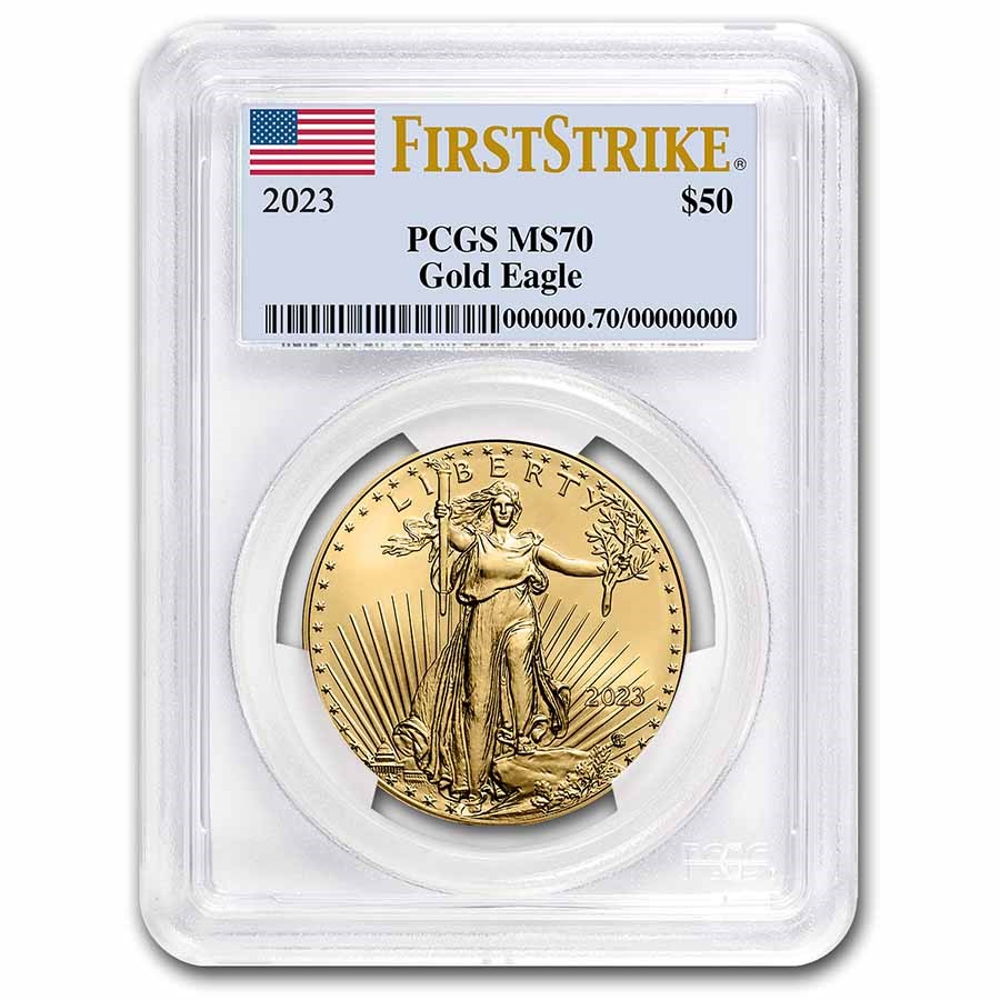 Buy 2023 1 oz Gold Eagle MS70 PCGS FirstStrike APMEX