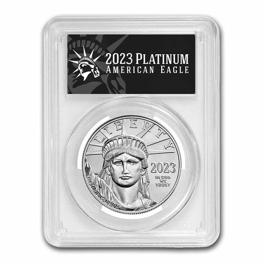 2023 1 oz American Platinum Eagle MS-70 PCGS (FDI, Black Label)