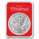 2023 1 oz American Silver Eagle - w/Christmas Snowy Village Card