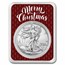 2023 1 oz American Silver Eagle - w/Elegant Merry Christmas Card