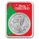 2023 1 oz American Silver Eagle - w/Merry Christmas Tree Card