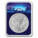 2023 1 oz American Silver Eagle - w/Starry Night Nativity Card