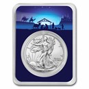 2023 1 oz American Silver Eagle - w/Starry Night Nativity Card