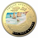 2023 1 oz Gold $100 AUS Twelve Apostles Domed Proof (Box & COA)