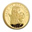 2023 1 oz Gold Royal Tudor Beasts Yale of Beaufort Prf (Box/COA)