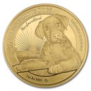 2023 1 oz Gold World Famous Dogs - Labrador Retriever