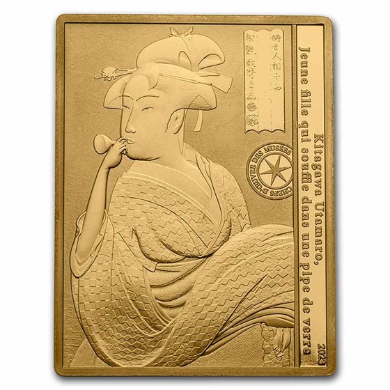 2023 1 oz Proof Gold €200 Masterpieces of Museums (Kitagawa)