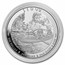 2023 1 oz Silver $1 Sioux Indian Chief Canoe BU
