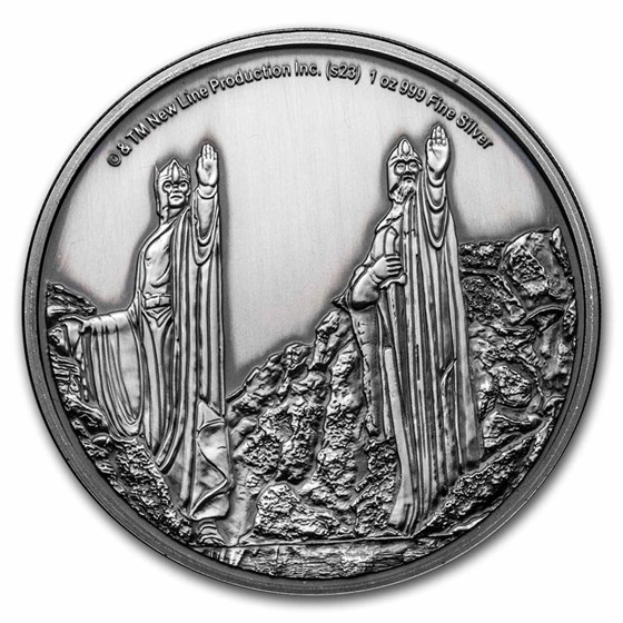 2023 1 oz Silver Coin $2 The Lord of the Rings: Argonath 2023 1 oz Silver Coin $2 The Lord of the Rings: Argonath