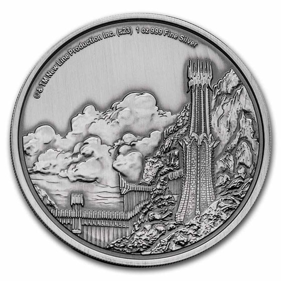 2023 1 oz Silver Coin $2 The Lord of the Rings: Mordor