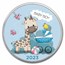 2023 1 oz Silver Colorized Round - APMEX (Baby Boy Giraffe)