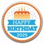 2023 1 oz Silver Colorized Round - APMEX (Birthday Cake)