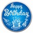 2023 1 oz Silver Colorized Round - APMEX (Blue Happy Birthday)