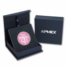 2023 1 oz Silver Colorized Round - APMEX (Happy Birthday Pink)