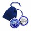 2023 1 oz Silver Colorized Round - Blue Snowflake Ornament