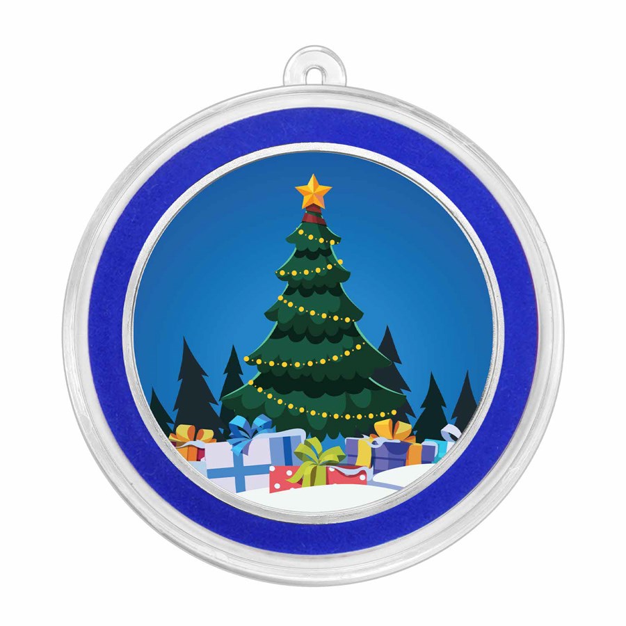 2023 1 oz Silver Colorized Round - Christmas Tree