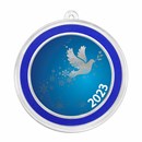2023 1 oz Silver Colorized Round - Dove Snowflakes