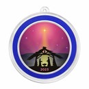 2023 1 oz Silver Colorized Round - Jesus In The Manger Purple