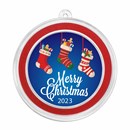 2023 1 oz Silver Colorized Round - Merry Christmas Stockings