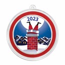 2023 1 oz Silver Colorized Round - Santa Stuck In The Chimney