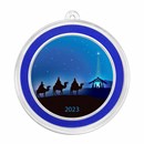 2023 1 oz Silver Colorized Round - Three Wise Men Blue