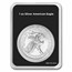 2023 1 oz Silver Eagle - w/American Flag, Black Card, In TEP