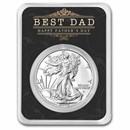 2023 1 oz Silver Eagle - w/Best Dad, Happy Father's Day, In TEP