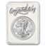 2023 1 oz Silver Eagle - w/Congrats, Newlyweds Card, In TEP
