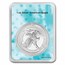 2023 1 oz Silver Eagle - w/Happy Birthday, Balloons Card, In TEP