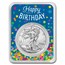 2023 1 oz Silver Eagle - w/Happy Birthday, Confetti Card, In TEP