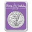 2023 1 oz Silver Eagle - w/Happy Birthday, Purple Card, In TEP