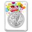 2023 1 oz Silver Eagle - w/Happy Birthday, White Card, In TEP