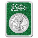 2023 1 oz Silver Eagle - w/Happy St. Patrick's Day Card, In TEP
