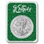 2023 1 oz Silver Eagle - w/Happy St. Patrick's Day Card, In TEP