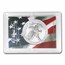 2023 1 oz Silver Eagle - w/Harris Holder, American Flag Design
