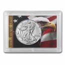 2023 1 oz Silver Eagle - w/Harris Holder, American Flag & Eagle